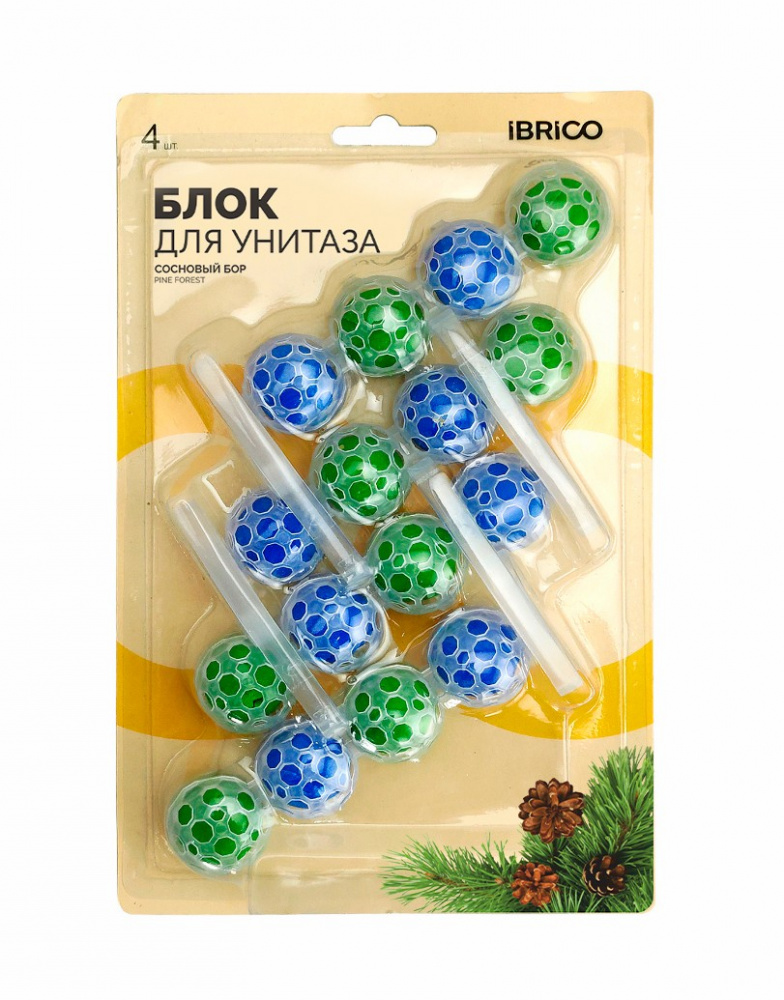 Шарики для унитаза (сосна), 4 шт